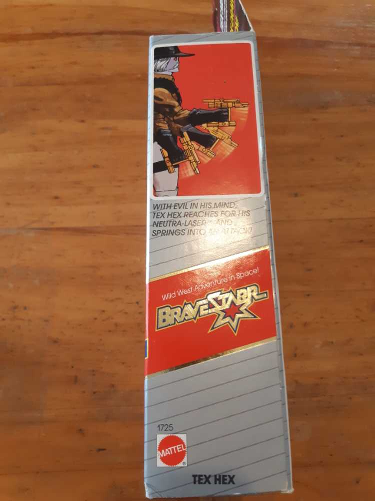 Vintage Bravestarr Tex Hex Action Figure - Mattel (Bravestarr) action figure collectible [Barcode 074299017254] - Main Image 4