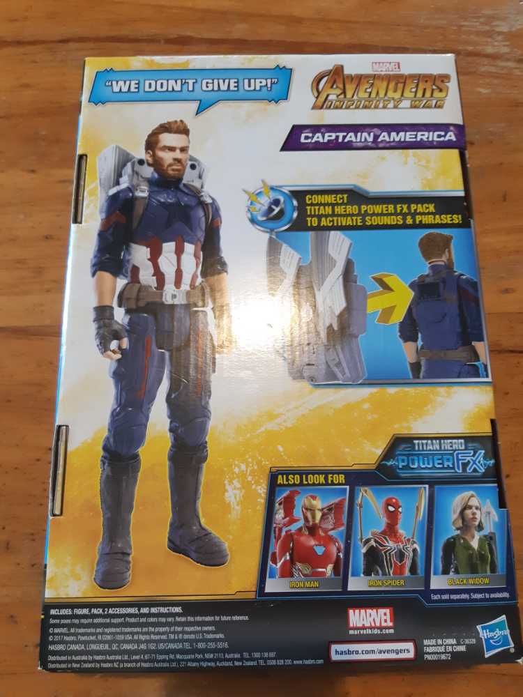 Marvel Avengers: Infinity War Titan Hero Power Fx Captain America - Hasbro (Marvel Avengers) action figure collectible [Barcode 630509620159] - Main Image 2