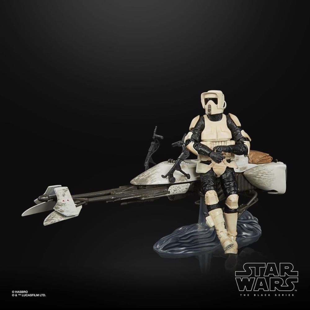 Scout Trooper W/Grogu & Speeder Bike - Hasbro (Galaxy Line) action figure collectible - Main Image 4