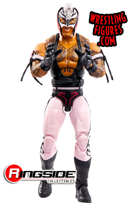 REY MYSTERIO (BLACK & PINK) - WWE ELITE TOP PICKS 2023 (WAVE 1) - Mattel (Attire Date: 2002–2003 @ WWE SmackDown) action figure collectible [Barcode 194735022250] - Main Image 4