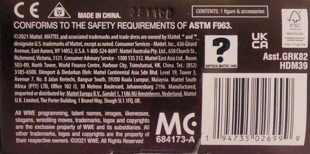 EDGE - ELITE LEGENDS SERIES 14 (EXCLUSIVE) - Mattel (Attire Date: May 19, 2002 @ WWE Judgment Day) action figure collectible [Barcode 194735026999] - Main Image 4