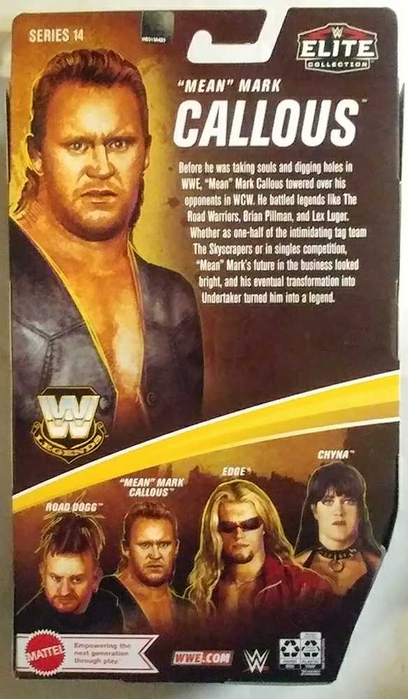 Undertaker “Mean” Mark Callous - Mattel (WWE Elite Legends Series 14) action figure collectible [Barcode 194735027330] - Main Image 2