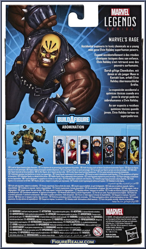 Rage - Hasbro Marvel (Marvel Legends- Abomination Series) action figure collectible - Main Image 3