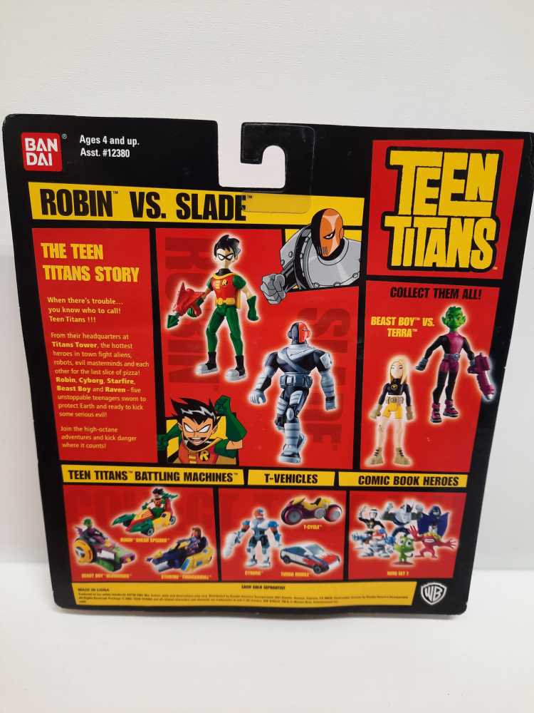 Robin Vs Slade  (Bandai: Teen Titans: 3”) action figure collectible [Barcode 045557123864] - Main Image 2
