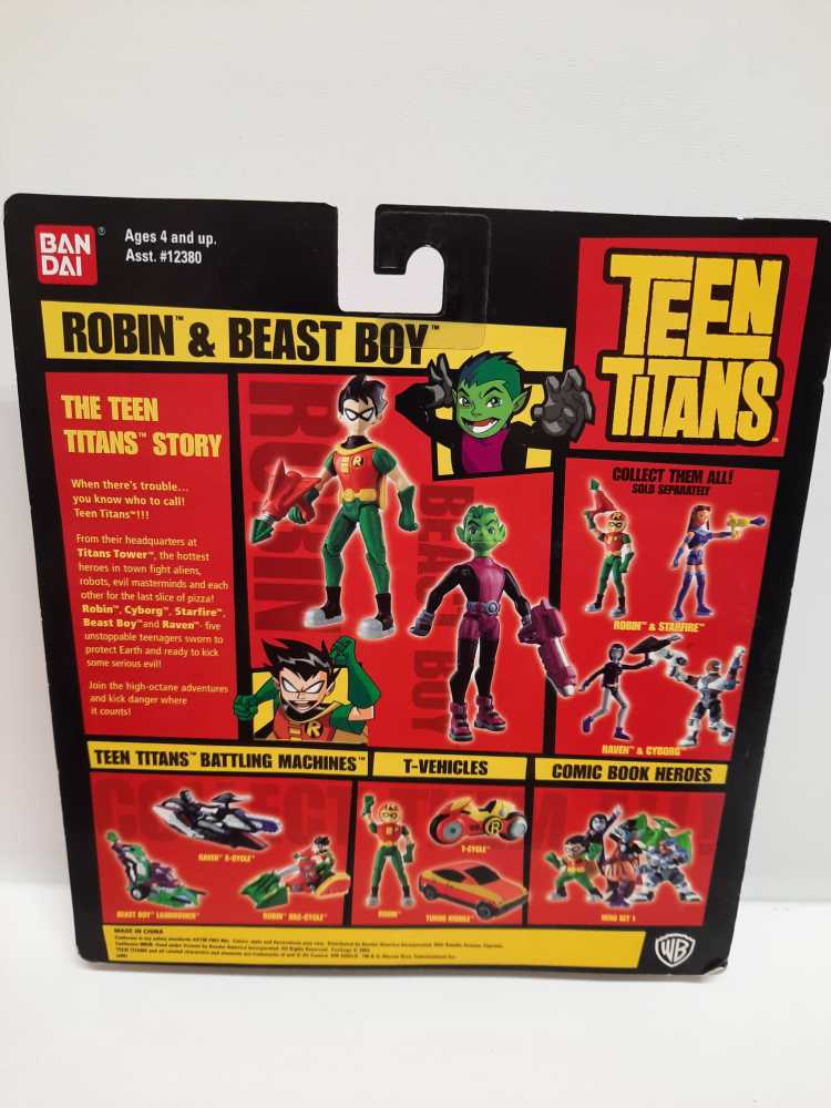 Robin & Beast Boy - Bandai (Teen Titans 3”) action figure collectible [Barcode 045557123819] - Main Image 2