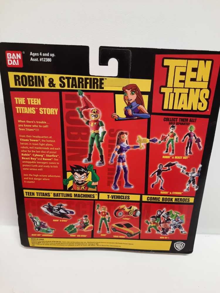 Robin & Starfire - Bandai (Teen Titans 3”) action figure collectible [Barcode 045557123826] - Main Image 2