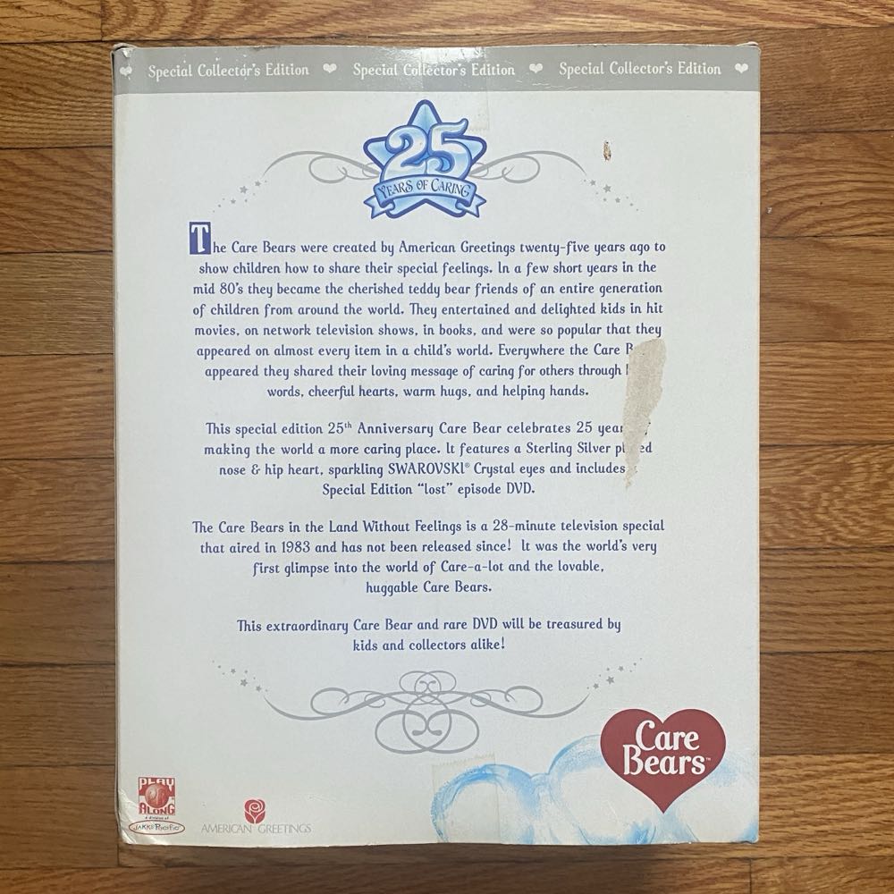 Care Bear 25th Anniversary Tenderheart with DVD  action figure collectible [Barcode 687203302782] - Main Image 2