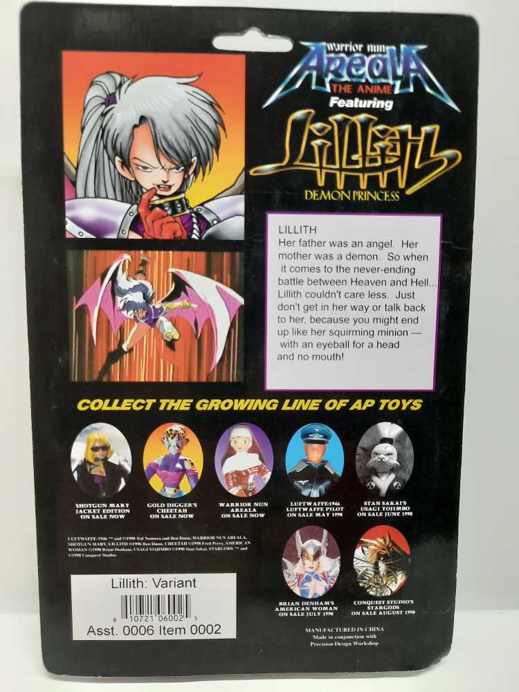 Lillith: Demon Princess (Hell-Glow Armor)  (Warrior Nun Areala: 6”) action figure collectible [Barcode 9286781060025] - Main Image 2
