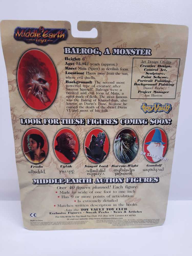 The Fire Balrog  (LOTR: Toy Vault: 6”) action figure collectible [Barcode 651174010199] - Main Image 2