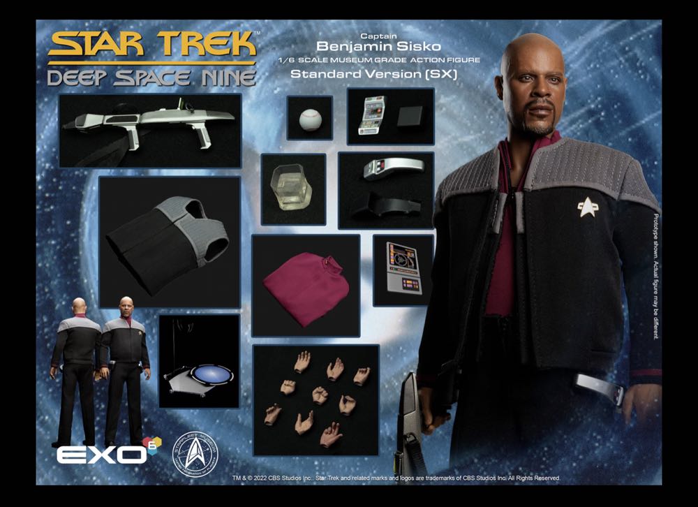 EXO-6 Star Trek Deep Space Nine Captain Benjamin Sisko (Standard) - EXO-6 (Captain Benjamin Sisko) action figure collectible - Main Image 2