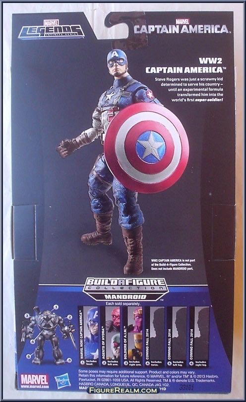 Captain America (WWII) - Hasbro Marvel (Marvel Legends - Mandroid Series) action figure collectible - Main Image 3