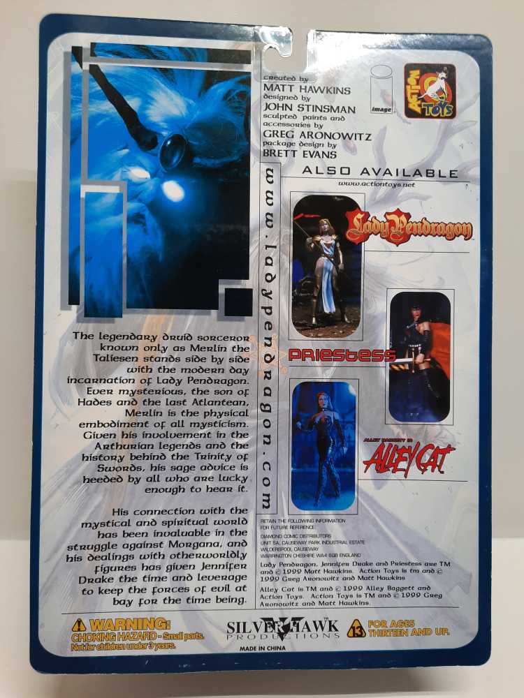 Merlin (Clear Variant)   (Action Toys: 6”) action figure collectible - Main Image 2