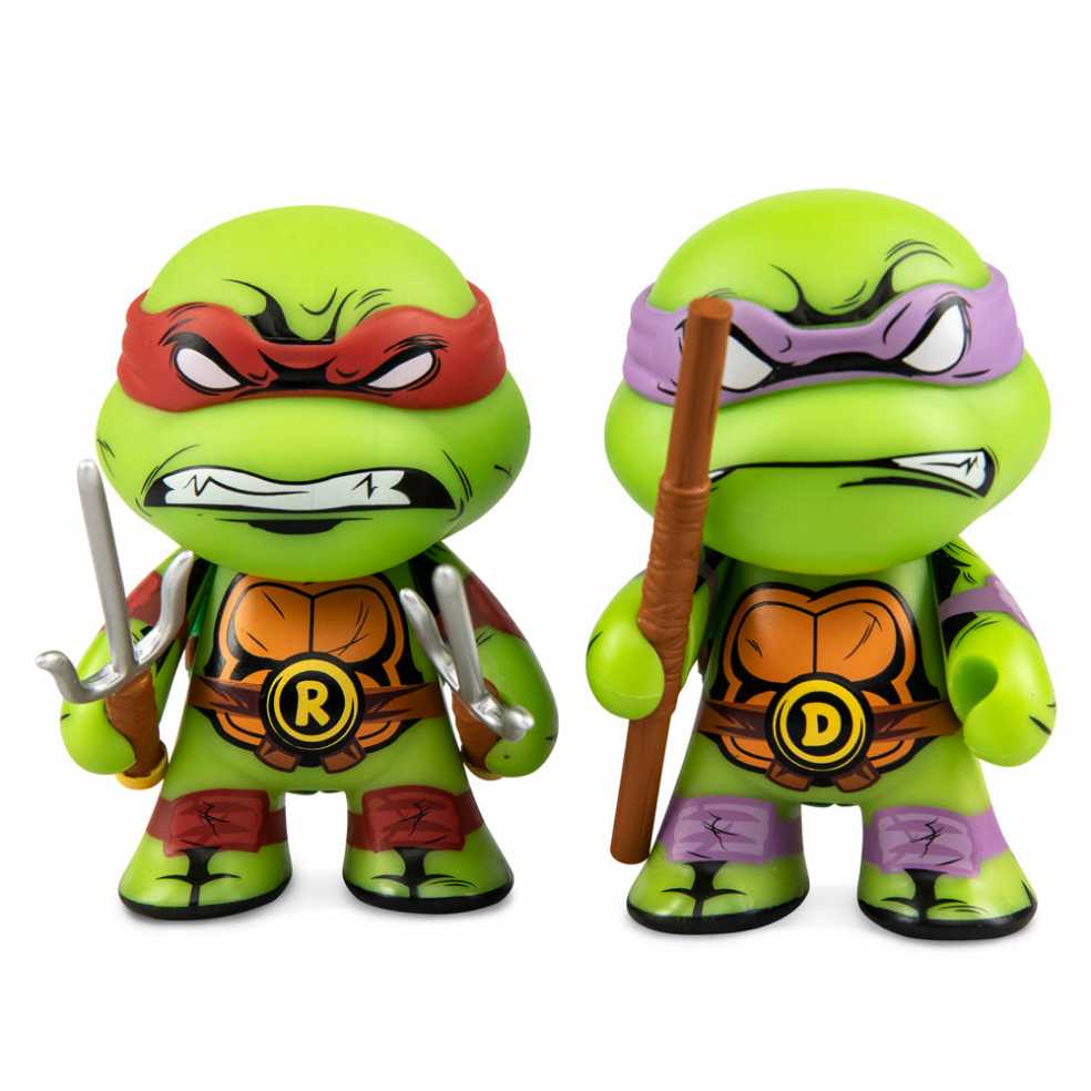 Kidrobot: Raph & Donny (Vinyl Mini Series) 2pk - Kidrobot (Teenage Mutant Ninja Turtles) action figure collectible [Barcode 883975171391] - Main Image 2