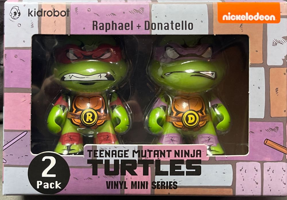 Kidrobot: Raph & Donny (Vinyl Mini Series) 2pk - Kidrobot (Teenage Mutant Ninja Turtles) action figure collectible [Barcode 883975171391] - Main Image 3