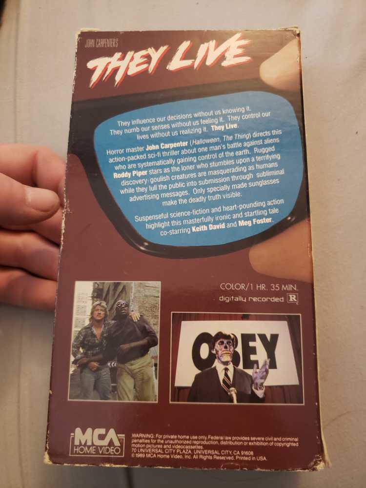 They Live Vhs  action figure collectible [Barcode 047897808432] - Main Image 2