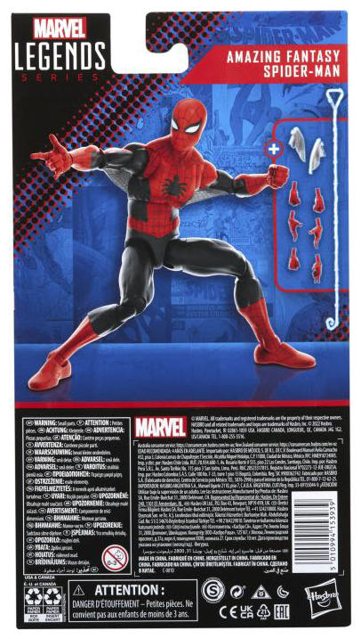 Spider-Man (Amazing Fantasy First Appearance) - Hasbro (Marvel Legends - Spider-Man 60th Anniversary) action figure collectible - Main Image 4