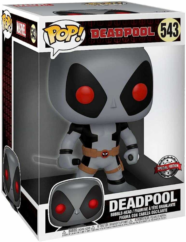Marvel: Funko Pop! Deadpool - Deadpool With Two Swords (Giant) #111 - Funko Pop! MARVEL (Deadpool) action figure collectible [Barcode 889698447287] - Main Image 3