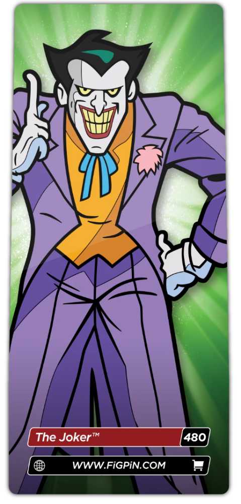 DC- Joker FigPin 480 - FigPin (FiGPiN: Batman The Animated Series) action figure collectible [Barcode 810021535098] - Main Image 2
