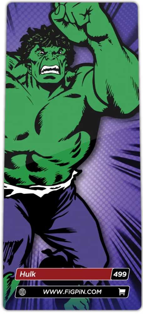 Hulk (499) - FigPin (FiGPiN: Marvel Classics) action figure collectible [Barcode 810021535463] - Main Image 2
