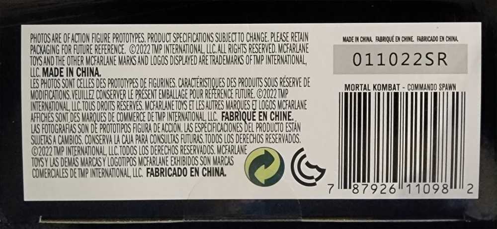 Commando Spawn - Spawn (Mortal Kombat) action figure collectible [Barcode 787926110982] - Main Image 4