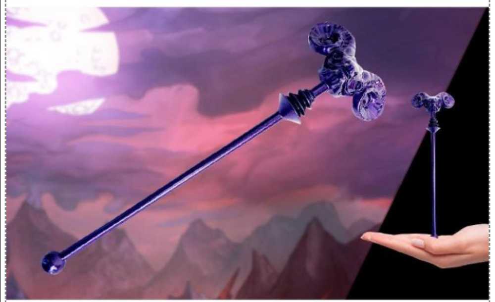 Replica Staff (Skeletor) - Factory Entertainment (Masters of the Universe: Factory Entertainment) action figure collectible [Barcode 5060224085615] - Main Image 3