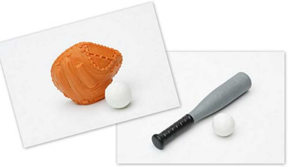 Iwako Eraser Blister Pack Baseball Set - IWAKO action figure collectible [Barcode 4991685200778] - Main Image 2