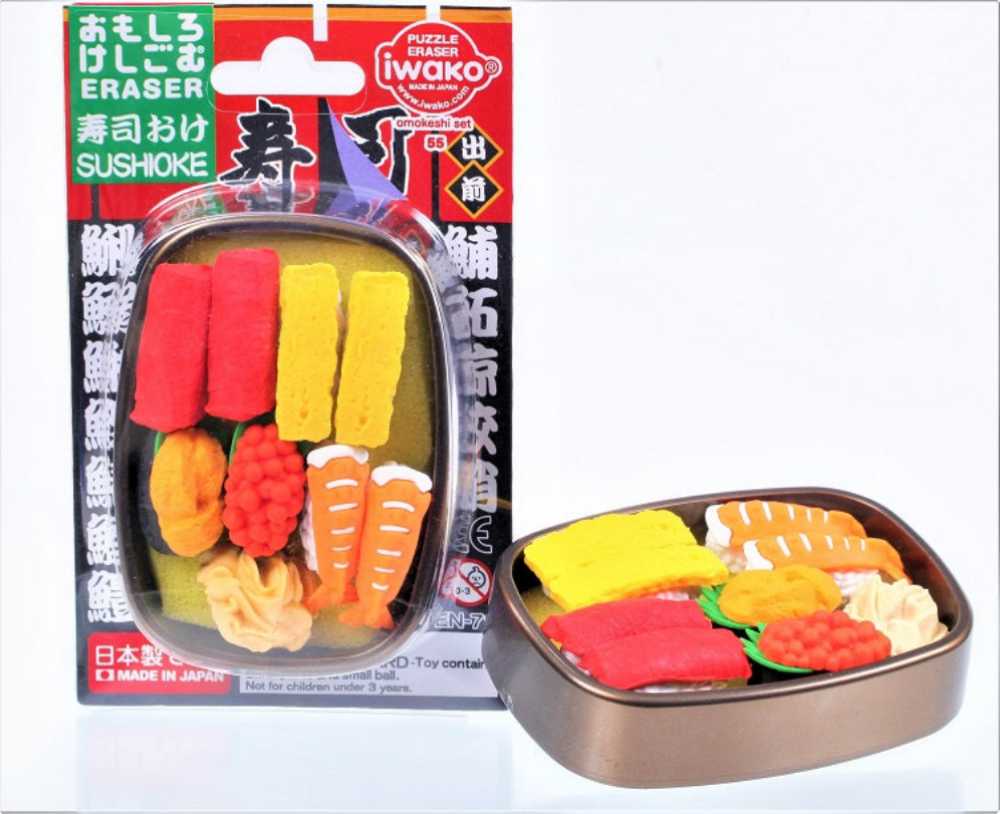 Iwako Eraser Blister Pack Sushi Set - IWAKO action figure collectible [Barcode 4991685190048] - Main Image 1