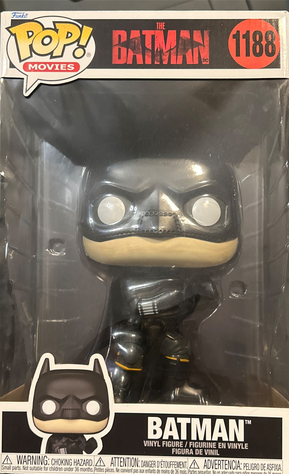 Batman #1188 Funko Pop! Jumbo: The Batman Batman - Funko Jumbo (Batman) action figure collectible [Barcode 889698592826] - Main Image 2