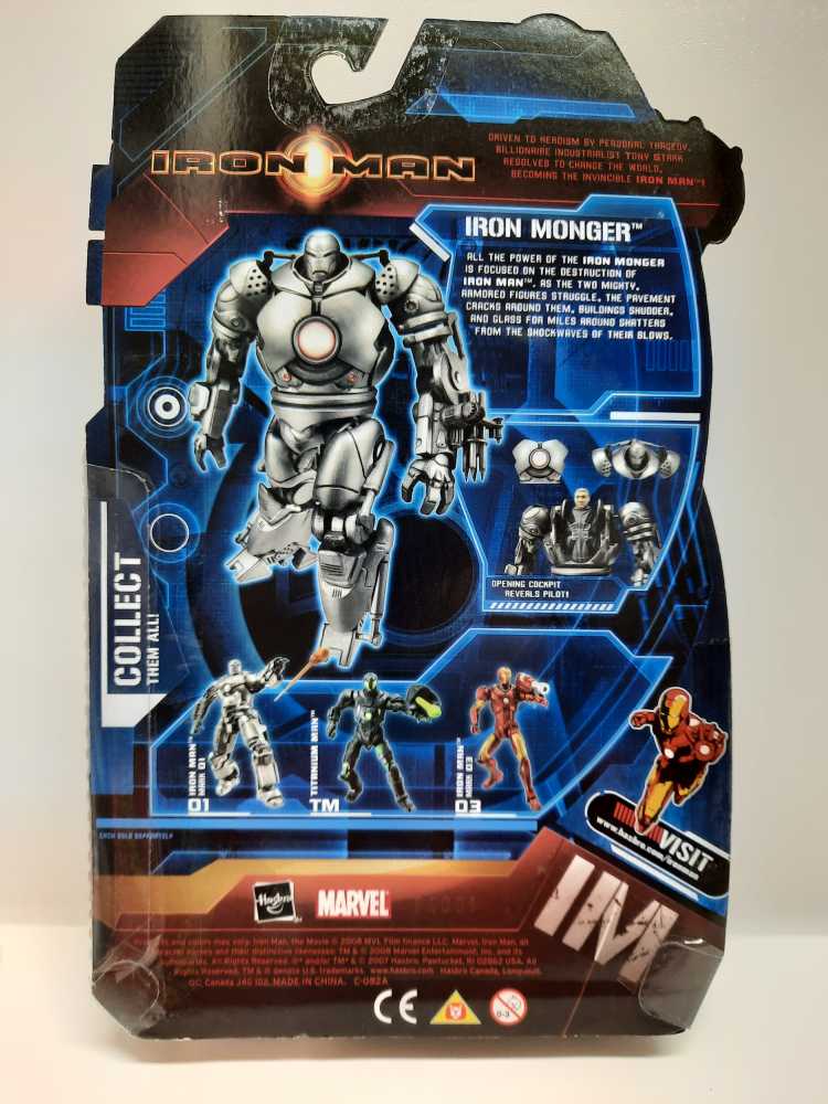 Iron Man Iron Monger (Open Cockpit) - Hasbro Marvel Legends (Marvel: Iron Man: 6”) action figure collectible [Barcode 653569292616] - Main Image 2