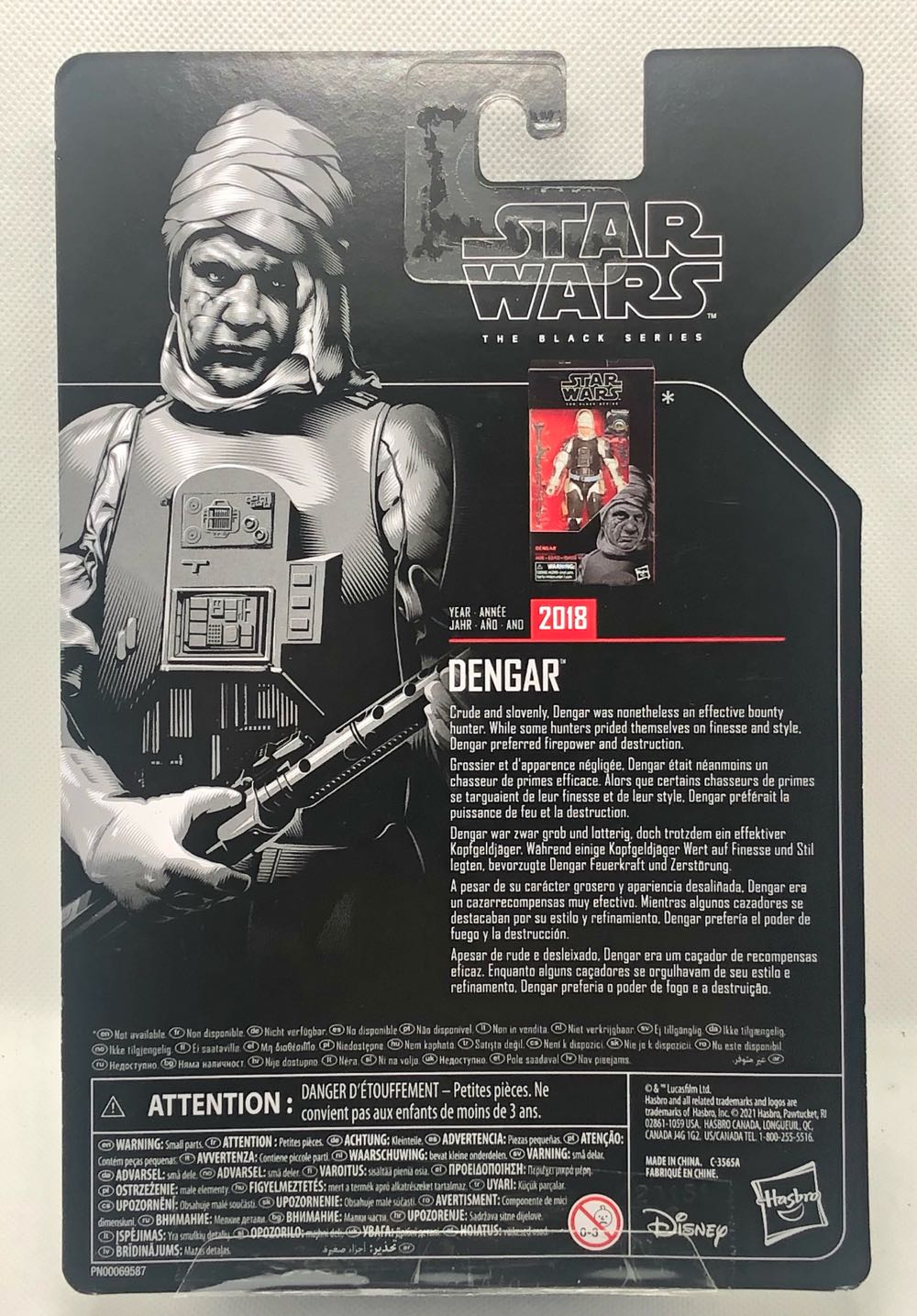 Black Series : Archive - Dengar - Disney / Hasbro (Black Series 6” Archive 2020- Now) action figure collectible [Barcode 5010993959624] - Main Image 2