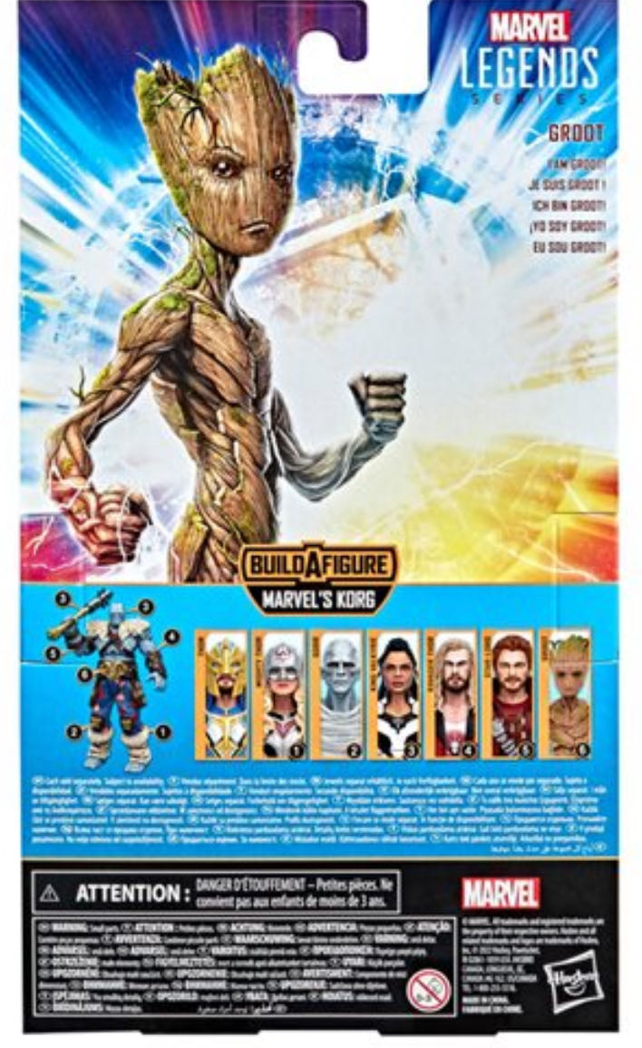 Groot (with Korg) - Hasbro (Thor: Love & Thunder) action figure collectible [Barcode 5010993964390] - Main Image 8