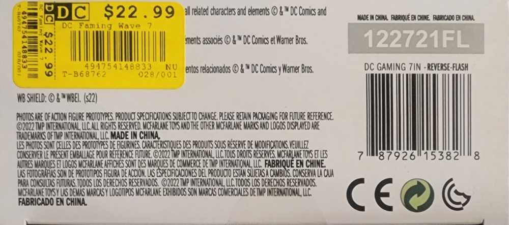 Reverse-Flash  - DC - VIDEO GAME UNIVERSE (Injustice 2) action figure collectible [Barcode 787926153828] - Main Image 4