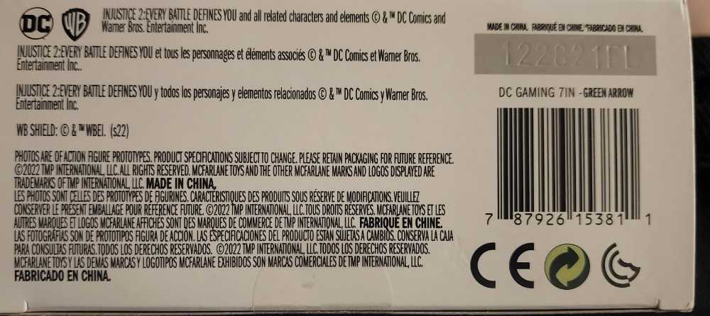 Green Arrow - DC - VIDEO GAME UNIVERSE (Injustice 2) action figure collectible [Barcode 787926153811] - Main Image 4