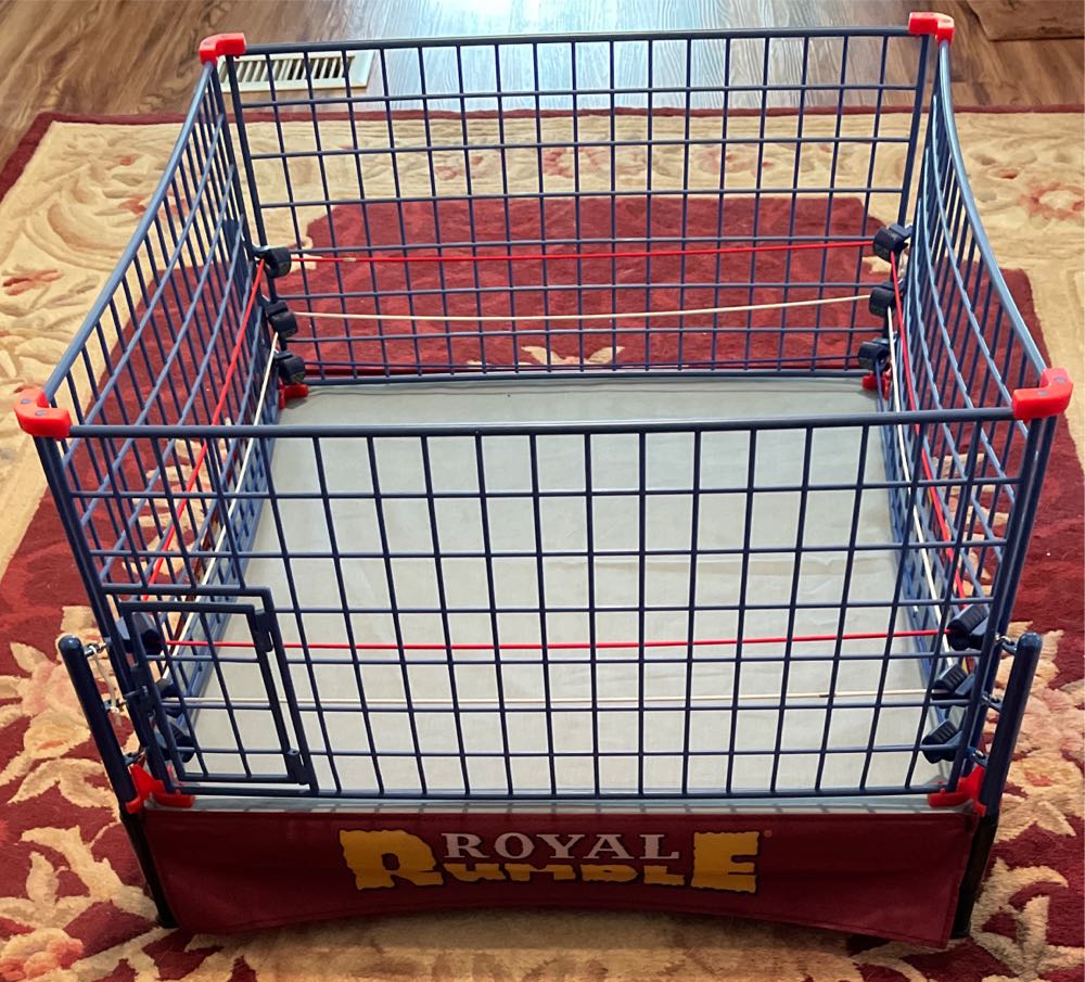 WWE Mattel Offical Scale Ring Summer Slam Version With Blue Cage - Mattel Wwe (WWE Mattel Offical Scale Ring Summer Slam Version With Blue Cage) action figure collectible - Main Image 2