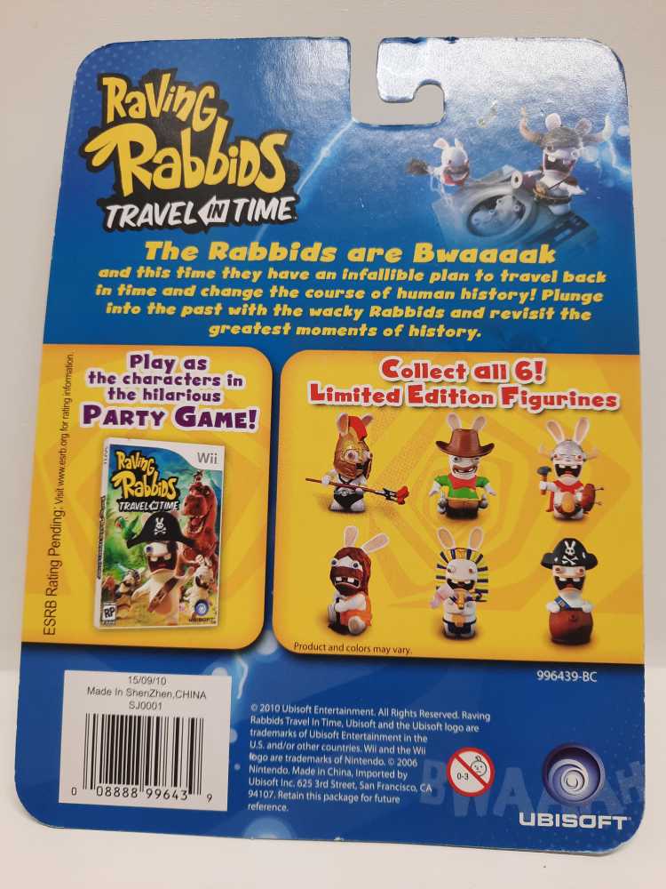 Raving Rabbids (Pirate In A Barrel)  (Raving Rabbids: 3”) action figure collectible [Barcode 008888996439] - Main Image 2