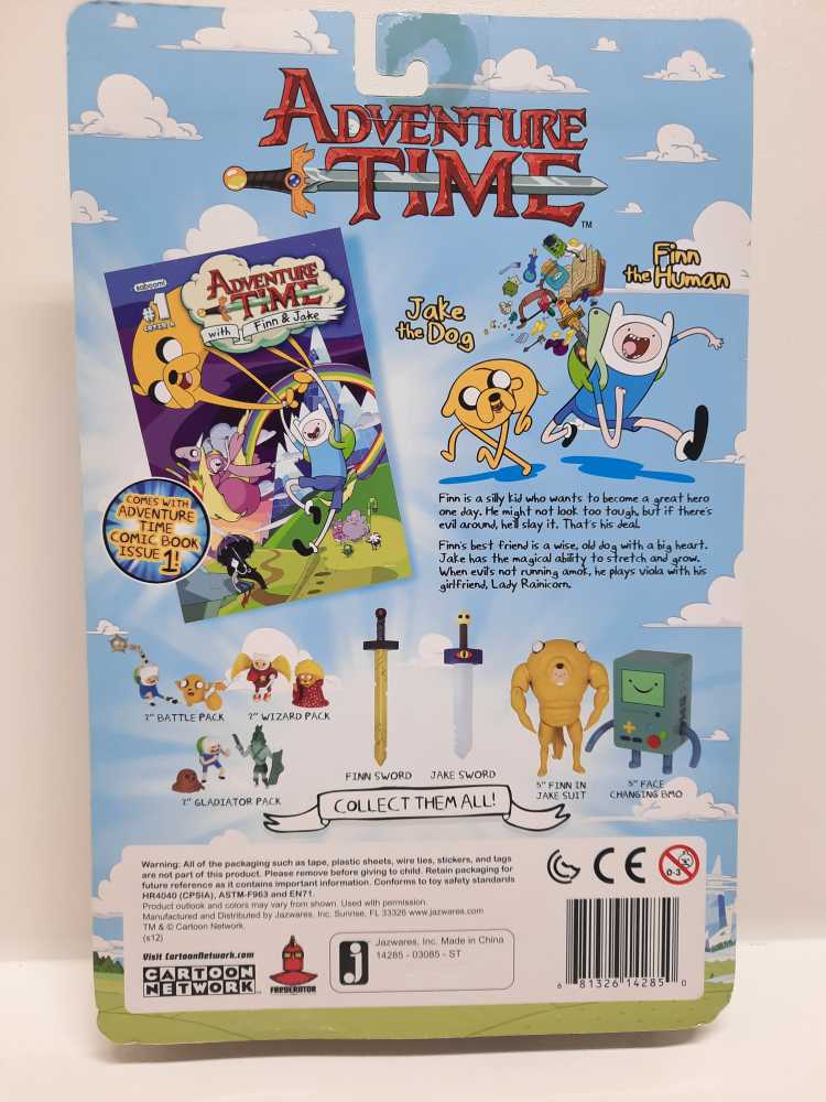 Finn & Jake  (Adventure Time: 3”) action figure collectible [Barcode 681326142850] - Main Image 2