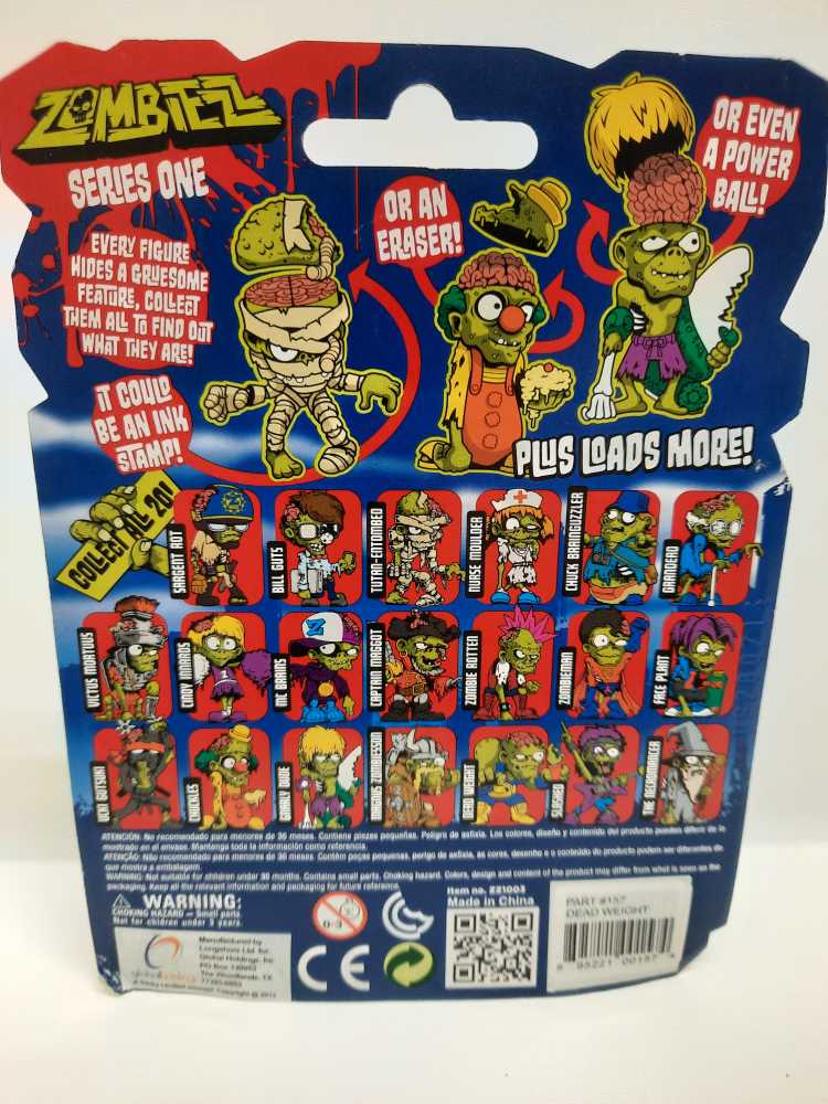 Dead Weight  (Zombiezz: 3”) action figure collectible [Barcode 895221001574] - Main Image 2