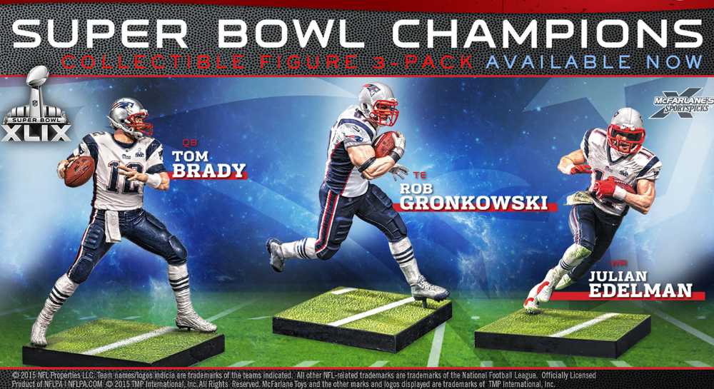 Julian Edelman - McFarlane (New England Patriots) action figure collectible - Main Image 1