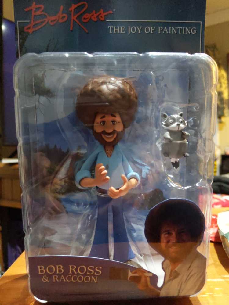 Bob Ross With Raccoon - Neca (The Joy Of Painting Series) action figure collectible [Barcode 634482192061] - Main Image 2