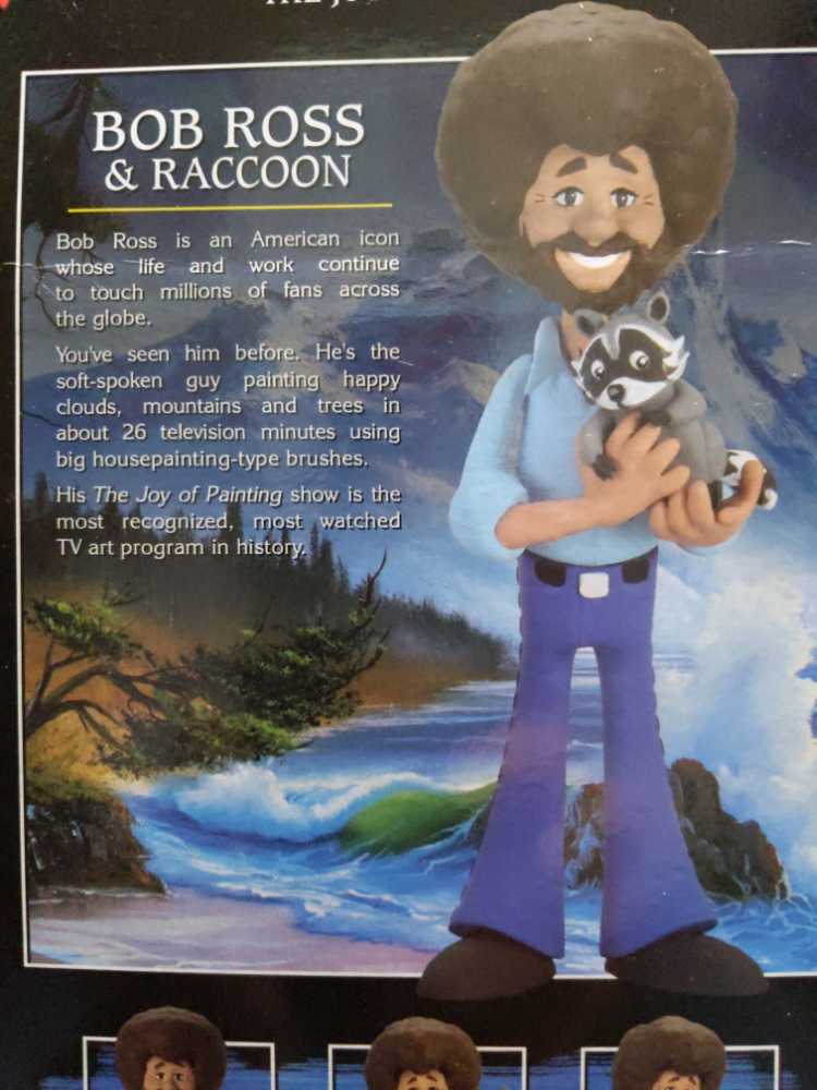 Bob Ross With Raccoon - Neca (The Joy Of Painting Series) action figure collectible [Barcode 634482192061] - Main Image 3
