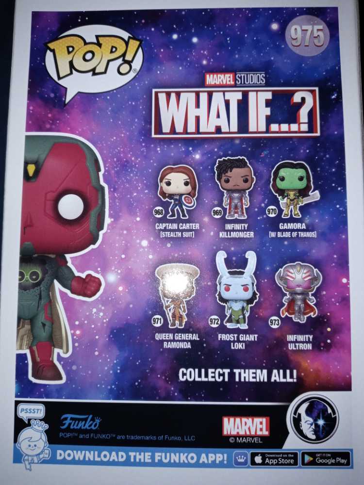 Vision Marvel: Funko Pop! What If...? TV Series - Zolavision #975 - Funko Pop! Television (Marvels What If...?) action figure collectible [Barcode 889698586566] - Main Image 2