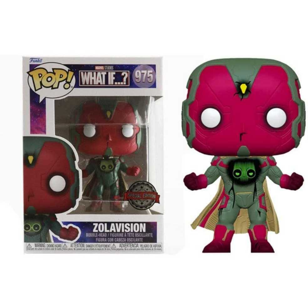 Vision Marvel: Funko Pop! What If...? TV Series - Zolavision #975 - Funko Pop! Television (Marvels What If...?) action figure collectible [Barcode 889698586566] - Main Image 3
