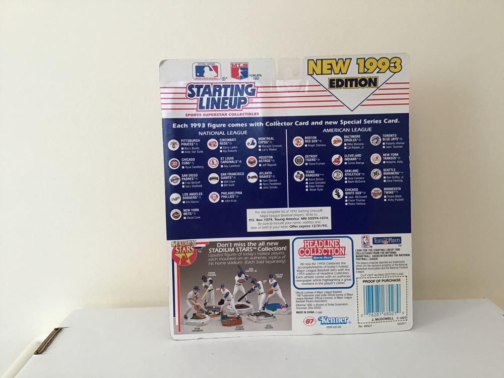 Jack McDowell - Kenner action figure collectible - Main Image 2