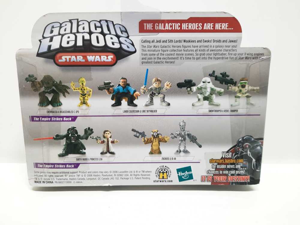 Luke Skywalker & Lando Cairissian - Hasbro (Star Wars: Galactic Heroes: 2”) action figure collectible [Barcode 653569190509] - Main Image 2