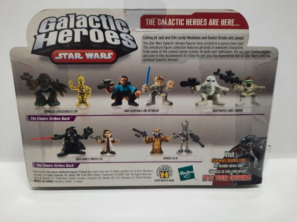 Princess Leia & Darth Vader - Hasbro (Star Wars: Galactic Heroes: 2”) action figure collectible [Barcode 653569190516] - Main Image 2