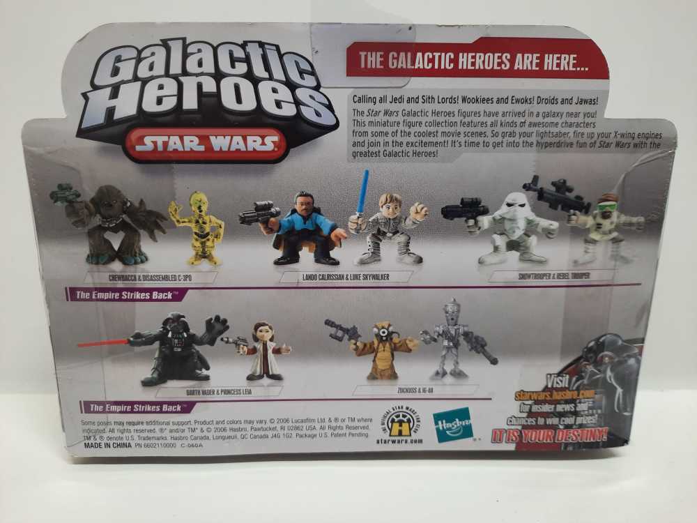 Chewbacca & Disassembled C-3PO  (Star Wars: Galactic Heroes: 2”) action figure collectible [Barcode 653569190530] - Main Image 2