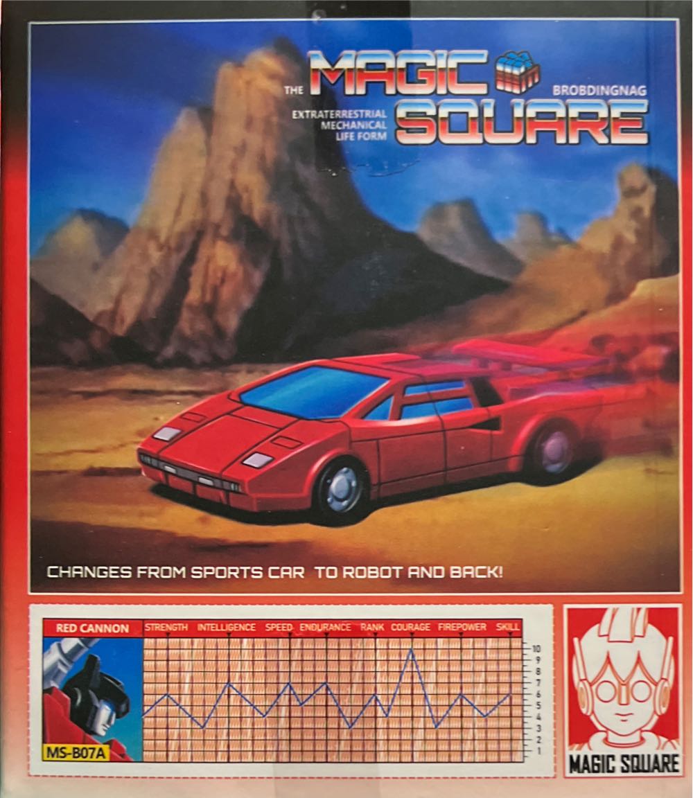 Red Cannon (Sideswipe) - Magic Square (The Transformers) action figure collectible - Main Image 2