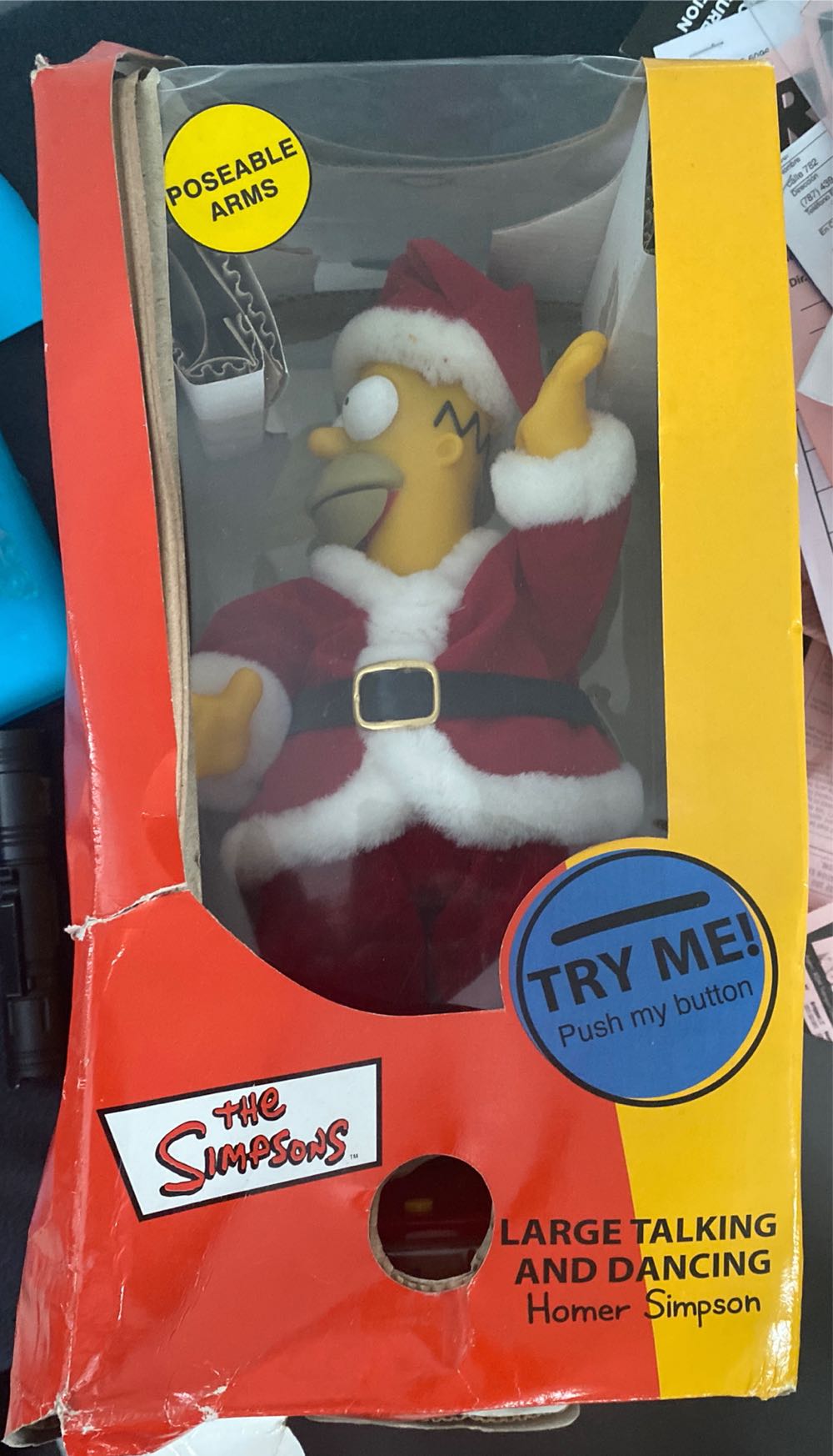 Simpsons Christmas Large Talking And Dancing Homer Simpson Santa The Simpsons Large  action figure collectible [Barcode 086786156100] - Main Image 2