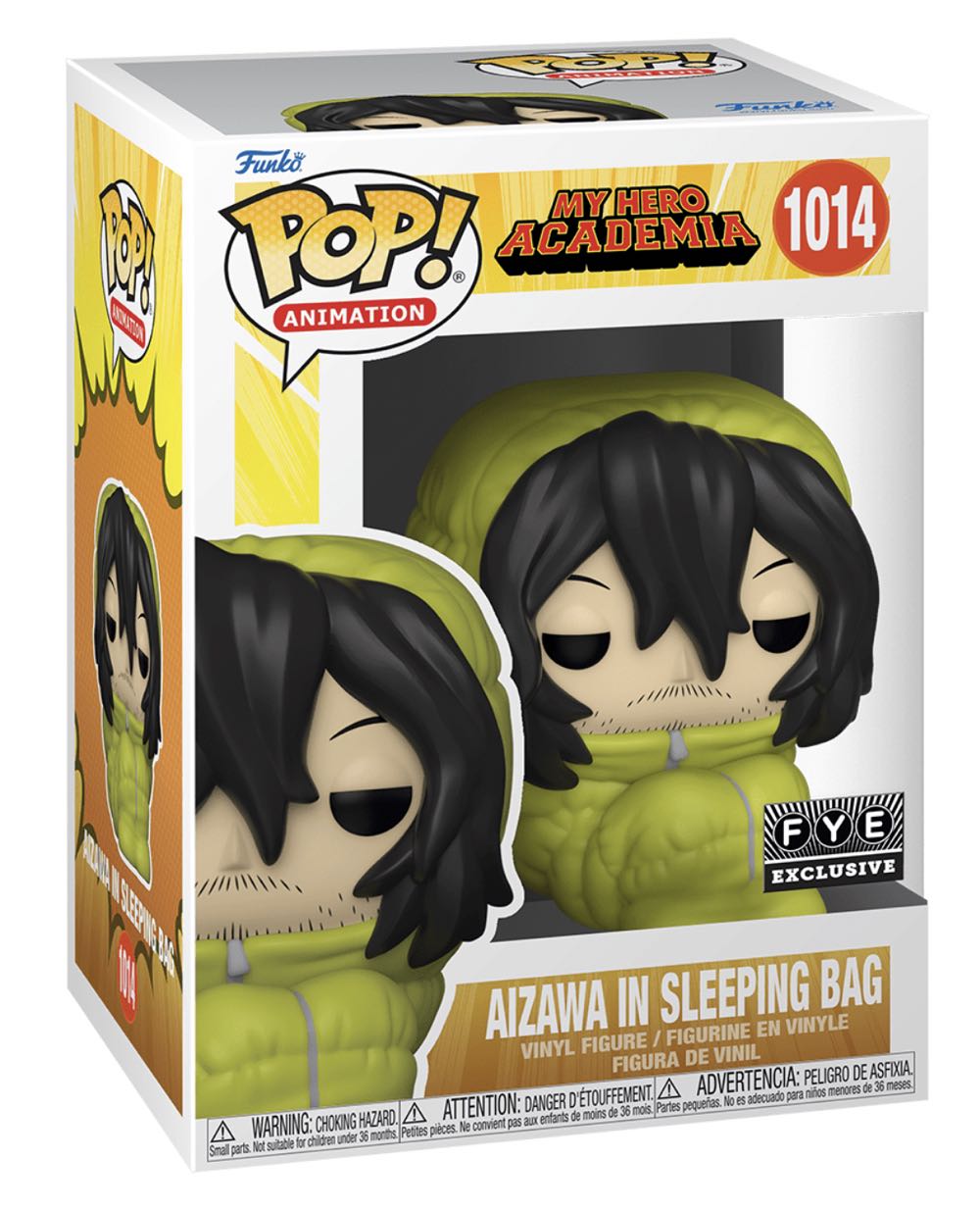 Aizawa In Sleeping Bag (My Hero Academia) 1014 FYE Exclusive - Funko (My Hero Academia) action figure collectible [Barcode 889698572712] - Main Image 2