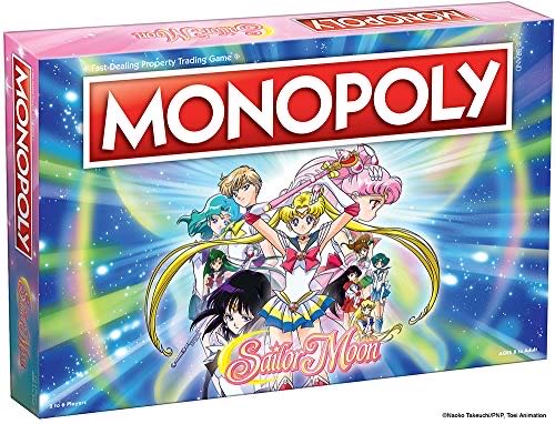 Monopoly Sailor Moon Board Game | Based On The Popular Anime Tv Show | Custom Sailor Moon Tokens Money And Game Board | Officially Licensed Sailor Moon Merchandise - Monopoly action figure collectible [Barcode 700304150905] - Main Image 1